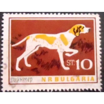 Selo postal da Bulgária de 1964 Pointer