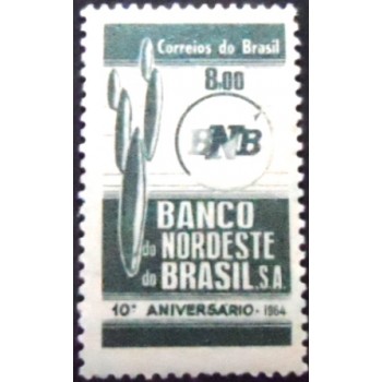 Selo postal do Brasil de 1964 Banco do Nordeste M