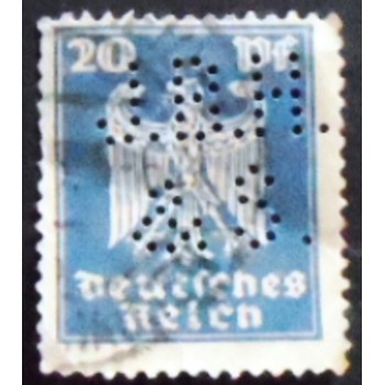 Imagem similar `à do selo postal da Alemanha Reich de 1924 New Imperial Eagle 20