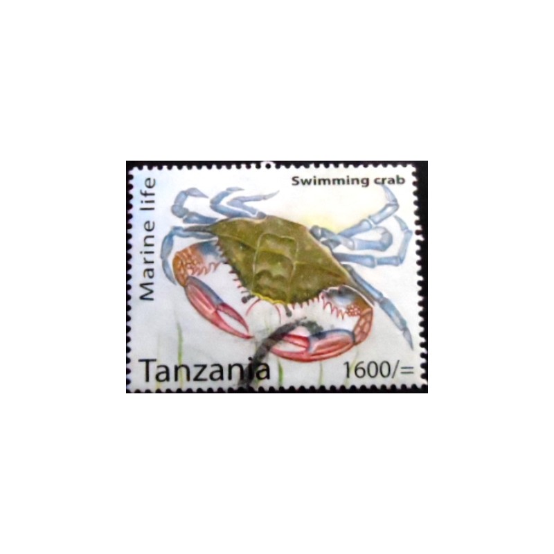 Selo postal da Tanzânia de 2014 Swimming Crab
