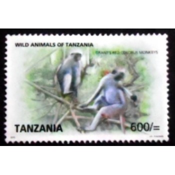 Selo postal da Tanzânia de 2009 Zanzibar Red Colobus N