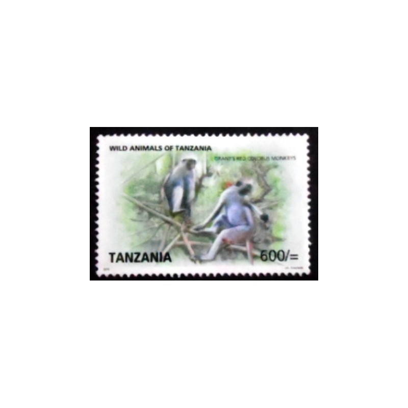 Selo postal da Tanzânia de 2009 Zanzibar Red Colobus N