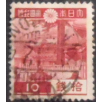 Imagem similar à do elo postal Japão 1938 Yomei Gate 10