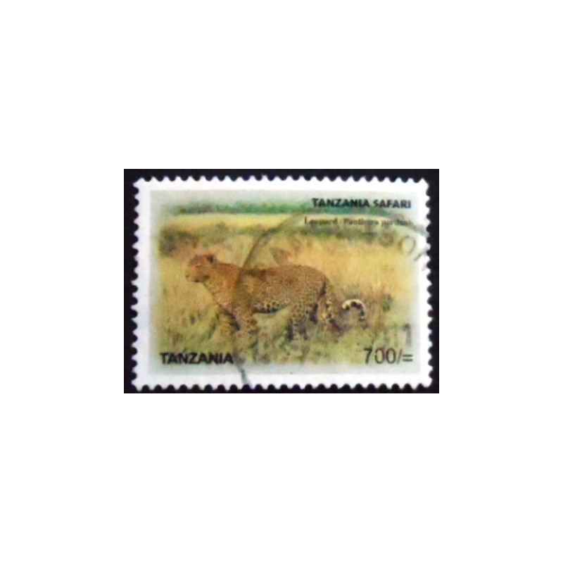 Selo postal da Tanzânia de 2007 Leopard