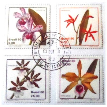 Edital nº 19 de 1980 Orquídeas Brasileiras - selos