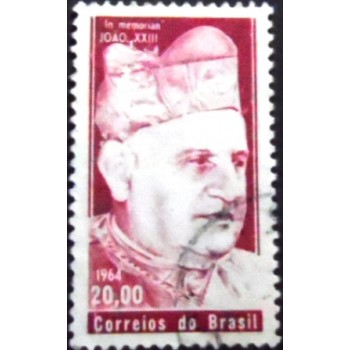 Imagem similar à do selo postal do Brasil de 1964 Papa João XXIII U