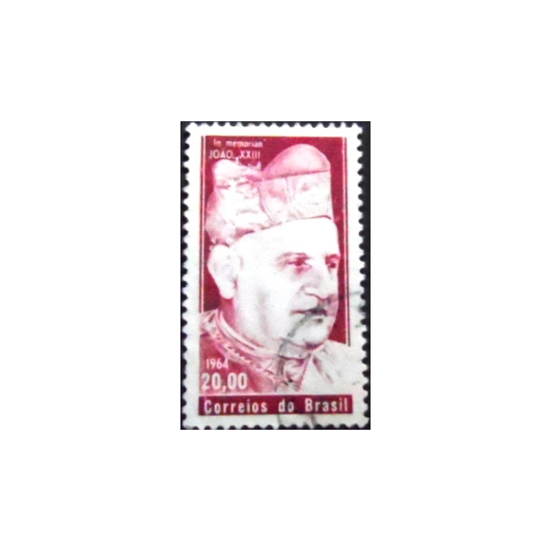 Imagem similar à do selo postal do Brasil de 1964 Papa João XXIII U